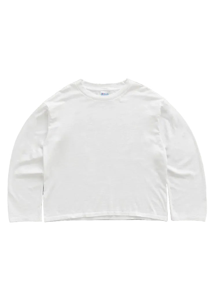 Black Cropped Long-Sleeve Tee