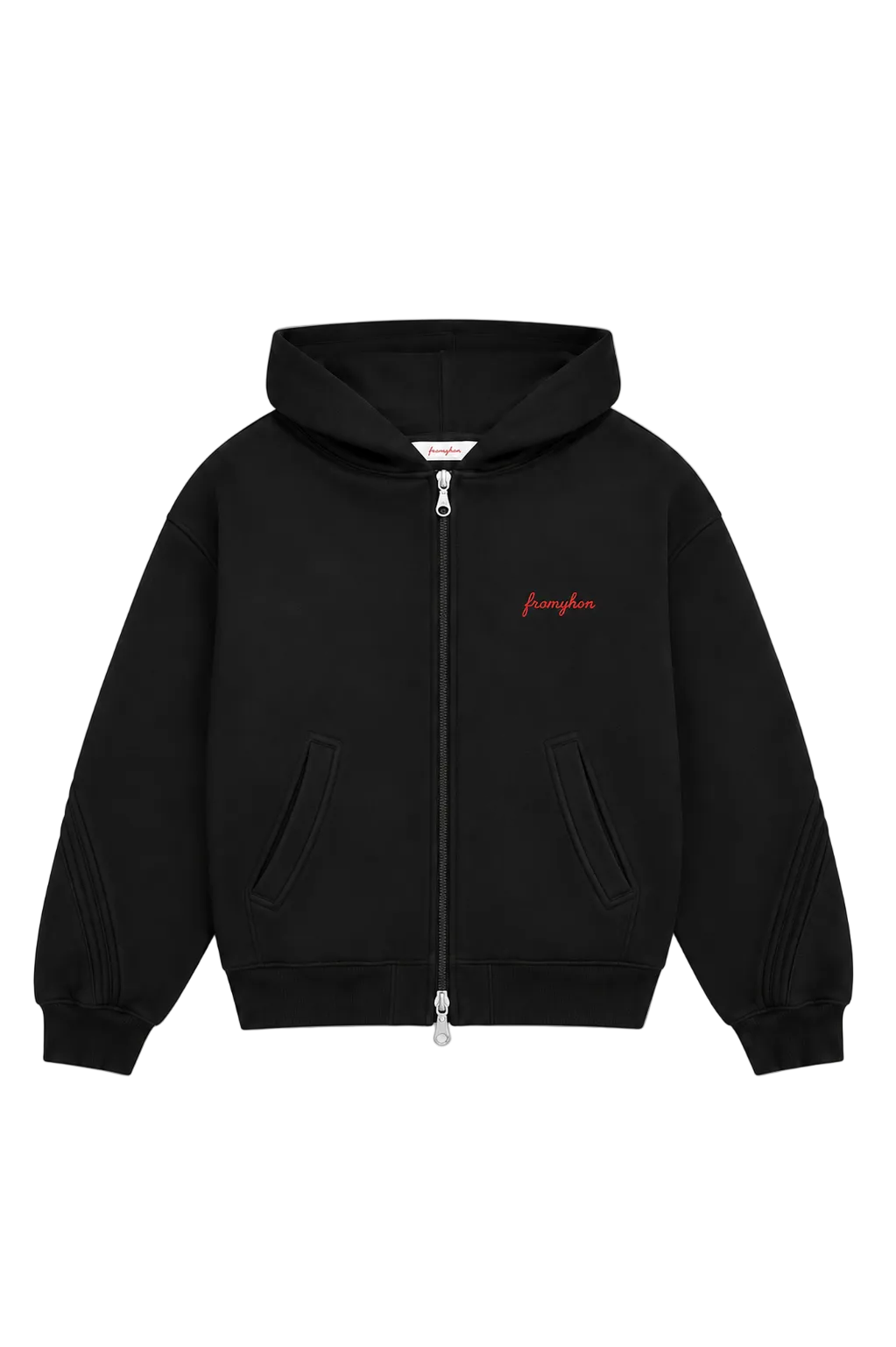 Black Zip Hoodie