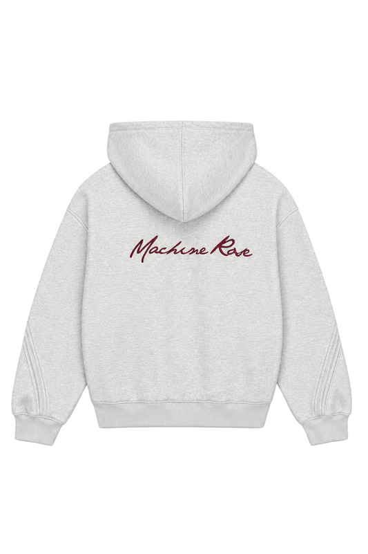 Heather Grey Zip Hoodie