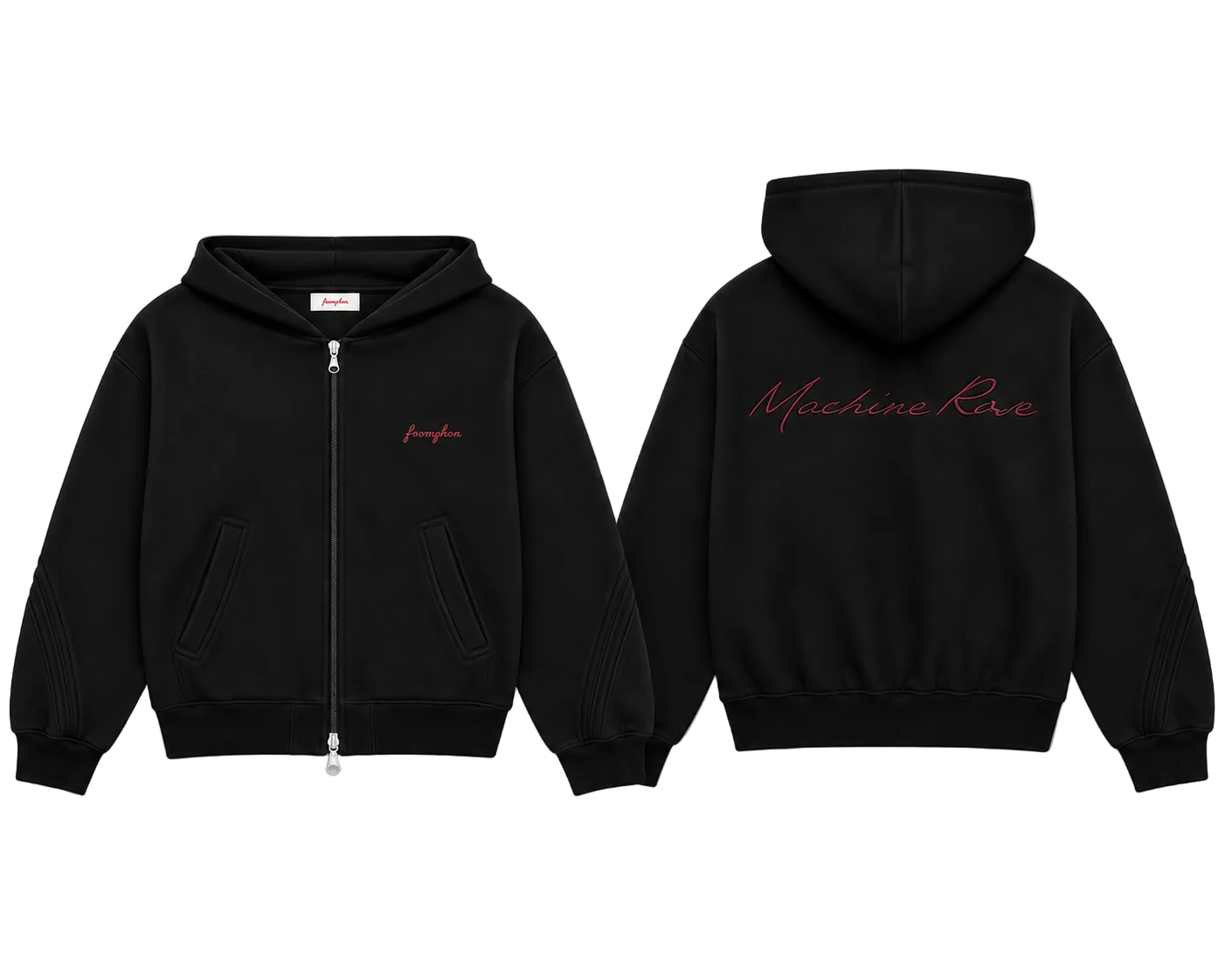 Black Zip Hoodie